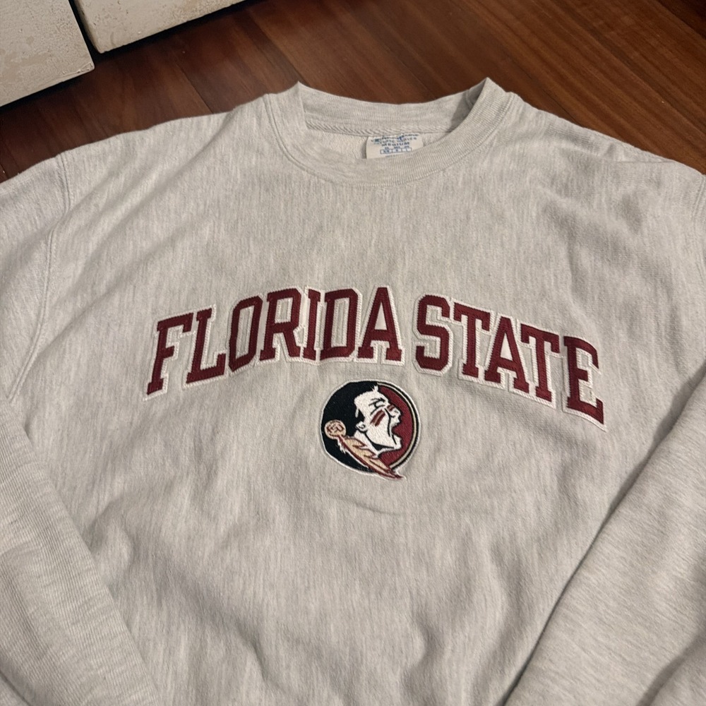 Champion Reverse Weave Florida State University Seminoles Pullover Size Medium - Picture 4 of 7
